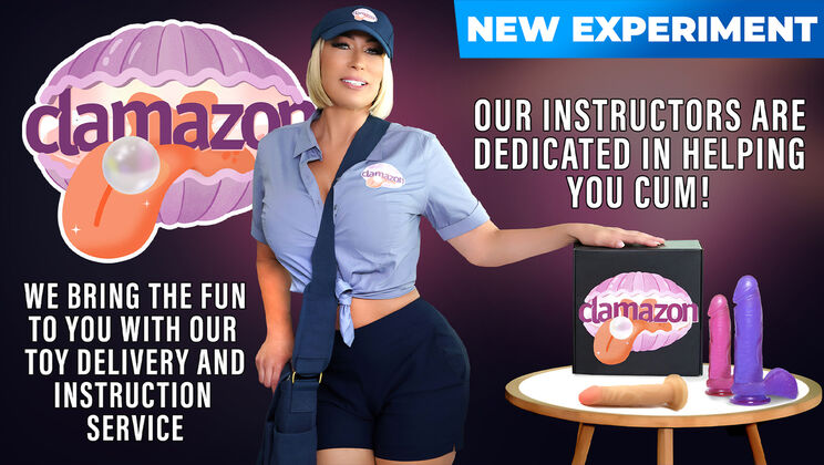 [MylfLabs] - Blonde Bombshells in Clamazon Blowjob Orgy