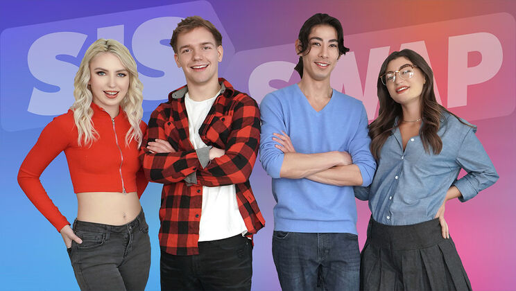 [SisSwap] - Foursome Facial Fuck Fest