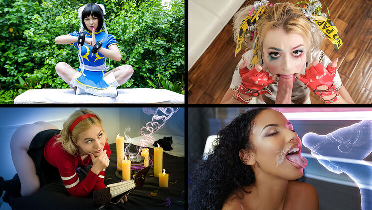 [TeamSkeetSelects] - Cum on Tits Halloween Party with Nova Cane - Bella Rose - Alexa Nova - Nova Cane - Lily Lane