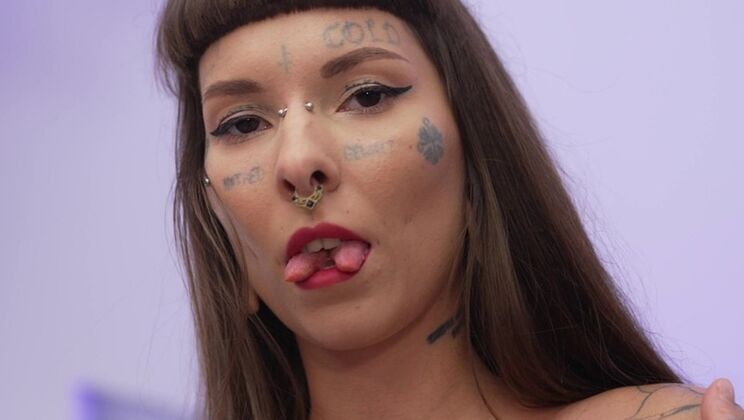 [NRXStudio] - Skinny Tattooed Chick Takes It Deep and Hard - Tim Monster Cock - Marseline Black