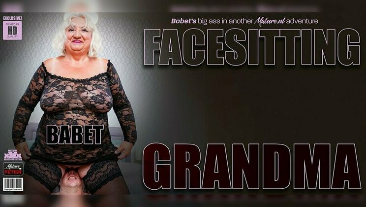 [Mature.nl] - Granny Babet's Big Tits and Ass Take Over Roberto's Face - Roberto - Babet