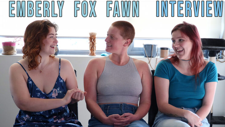 [GirlsOutWest] - Fawn, Fox, and Emberly: Sex Interview Uncut - Fox - Fawn - Emberly