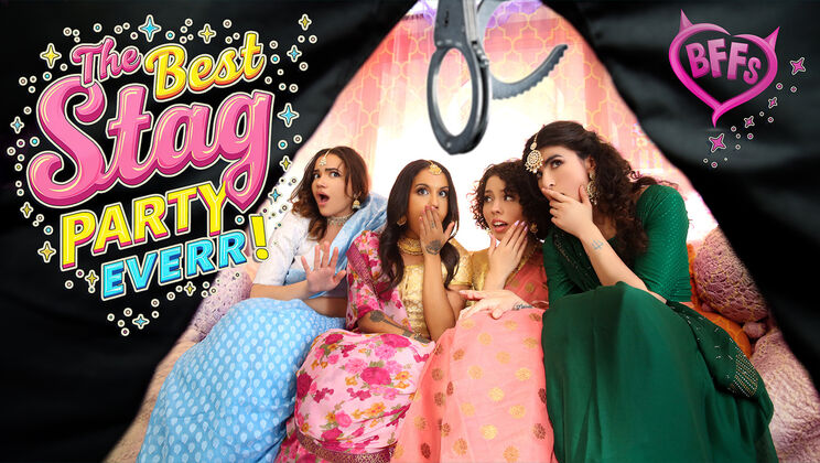 [BFFs] - Bachelorette Blowout: Latina Sluts Get Naughty with Nikki - Naudi Nala - Nina White - Satine Summers - Jason Sarcinelli - Nikki Slick