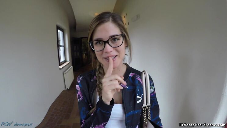 [POVDreams] - Shaved Pussy Little Caprice Gets Fucked in Public - Marcello Bravo - LittleCaprice
