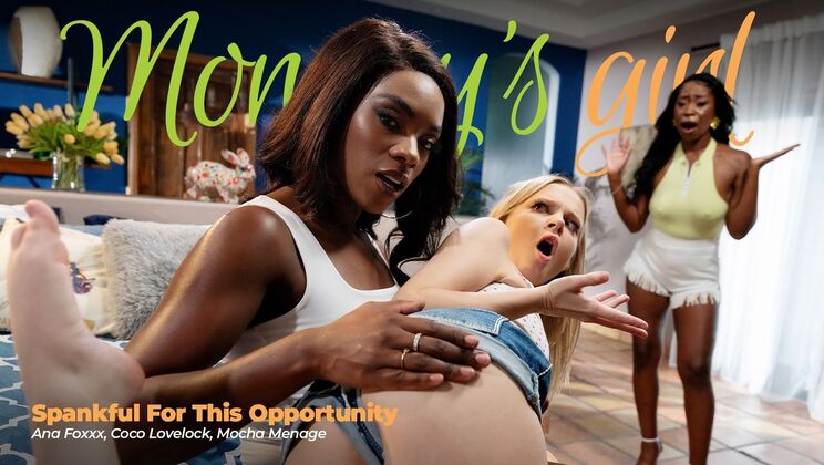 Big Tits & Spanking Fun: Ana Foxxx, Mocha Menage & Coco Lovelock In Steamy Threesome