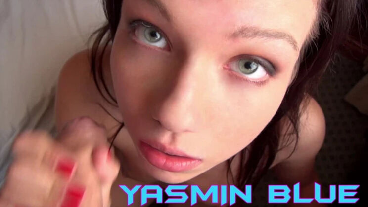 Yasmin Blue Skinny Brunette Takes Double Penetration