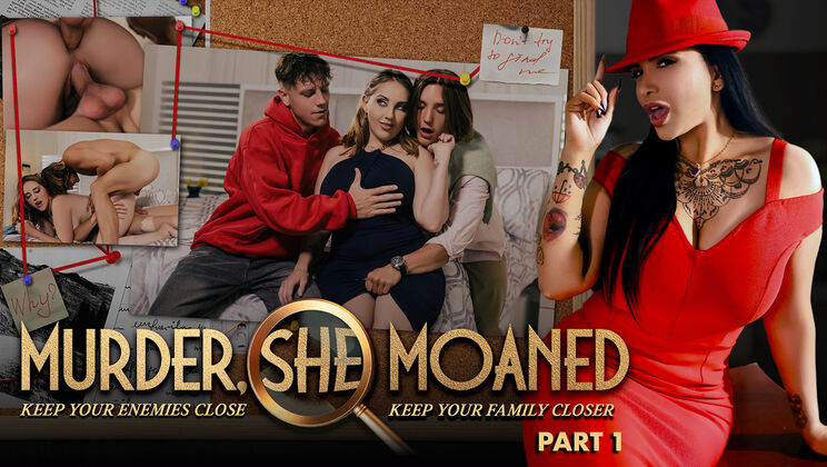 [MYLFSingles] - Murder She Moaned Part 1: Threesome with Nickey Huntsman - Big Ass, Pussy Licking, and Spanking