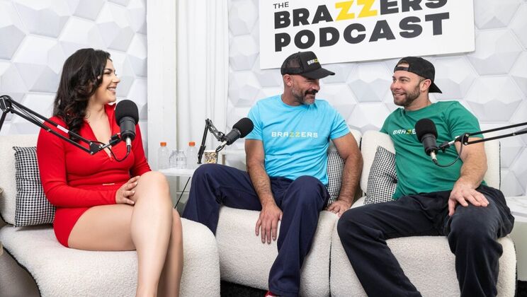 [Brazzers] - Valentina Nappi’s Bubble Butt Spanked in Brazzers Podcast Episode 10 - Charles Dera - Valentina Nappi - Seth Gamble