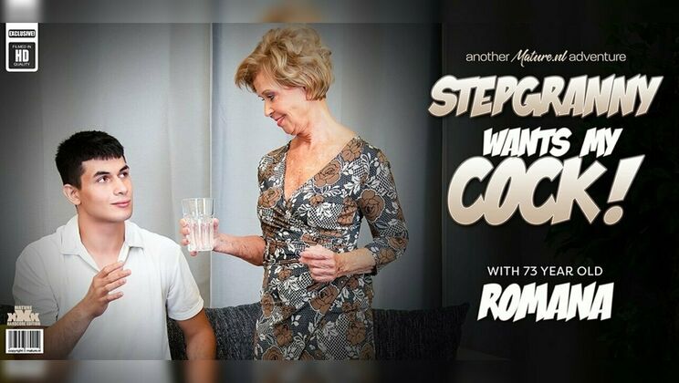 [Mature.nl] - Young Toyboy Fucks Skinny Step Grandma Romana in Hot Old and Young Action