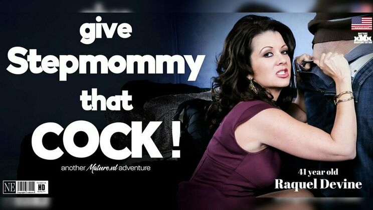 Hot Stepmom Raquel Devine Gets Cum on Her Tits from Stepson