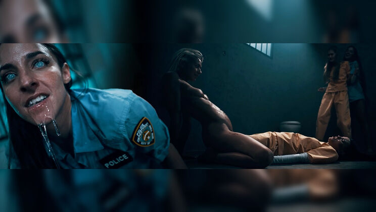 [Parasited] - Small Tits Lesbian Masturbation in Caged Pt 1