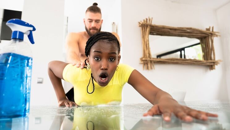 [RKPrime] - Lexi Luv in Maid Outfit Gets Facial and Cum on Tits - Xander Corvus - Lexi Luv