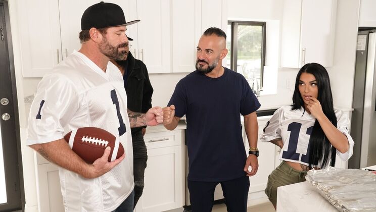 [RKPrime] - Game Day Dick with GI Joey and Egypt - Big Tits, Blowjob, and Cumshot Fun