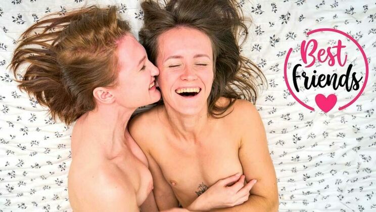 [ClubSweethearts] - Natural tits brunettes Eliza & Olivia intense pussy licking