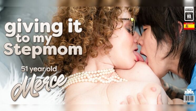 [Mature.nl] - Beautiful Blonde Stepmother Merce in Thong and Pantyhose for a Seductive Night