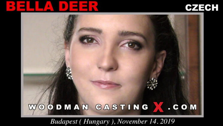[WoodmanCasting] - Small Tits Bella Deer Licks Ass & Takes Cumshot - Bella Deer