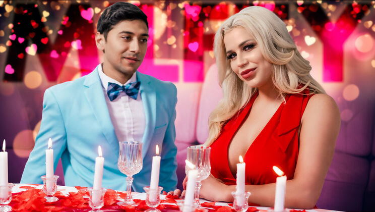 [Milfty] - Valentine's Gagging: Blonde Babe Takes It Deep - Spencer Scott - Max Fills