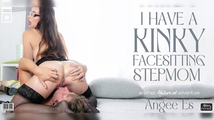 [Mature.nl] - Nylon-Clad MILF Angee Es Fucks Step Son Deep