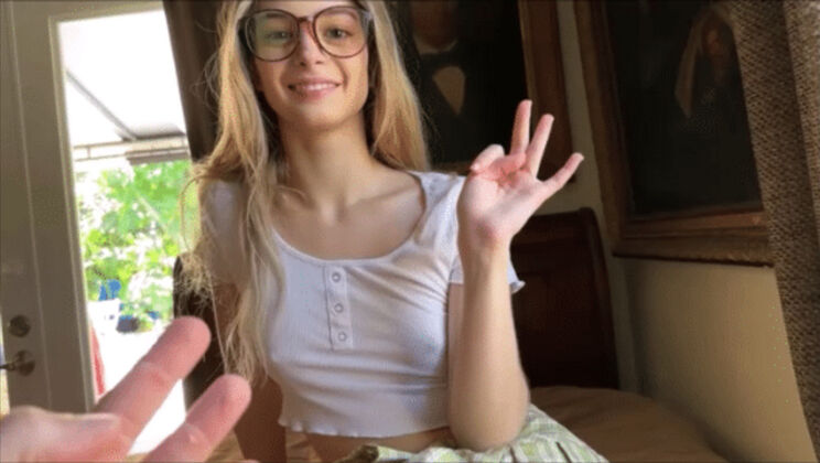 [FamilyTherapy] - Blonde Teen's Secret Sex Game - Molly Little