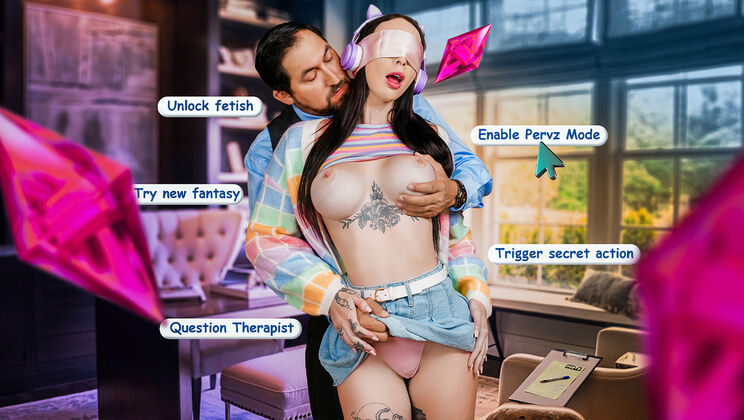 [PervTherapy] - Therapist Fucks Skinny E-Girl - Tit Play & Squirting - Juan Largo - Indica Marie