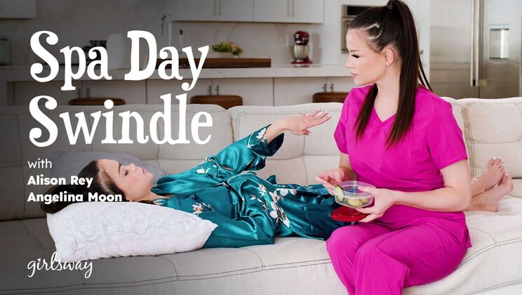 [Girlsway] - Caucasian Spa Cheater - Alison Rey - Angelina Moon