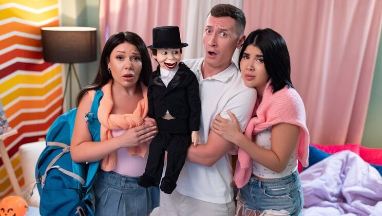 [FakeHostel] - Big Tits Brunette Blowjob and Cumshot Facial - Charlie Dean - Lady Dee - Lola Bratz