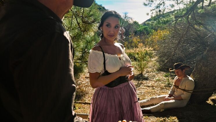 [DigitalPlayground] - Boots On: Western Sex With Kissing & Cum On Tits - Vicki Chase - Scott Nails