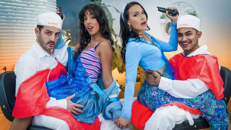 [SwappzSingles] - Supportive Parenting Turns Wild - Mom and Daughter Swap Boyfriends - Claire Black - Jade Greene - Tony Marzo - Arin Jones