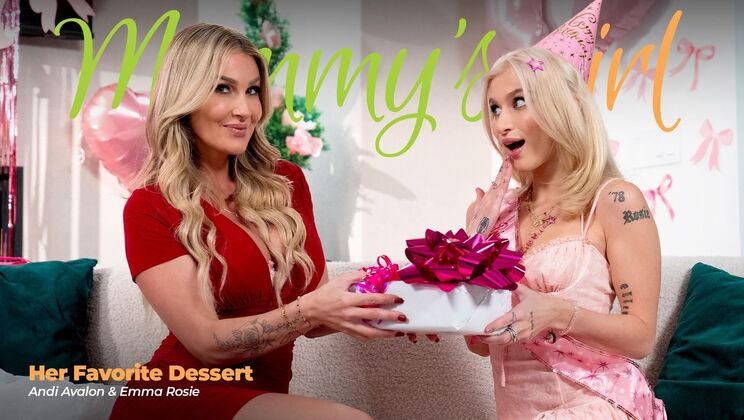 [Girlsway] - Lesbian Pussy Licking and Kissing with Natural Tits MILF - Emma Rosie - Andi Avalon