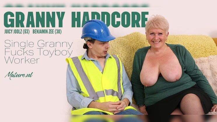 Juicy Joolz Gets Fucked Hard by a Construction Worker in Her Pantyhose